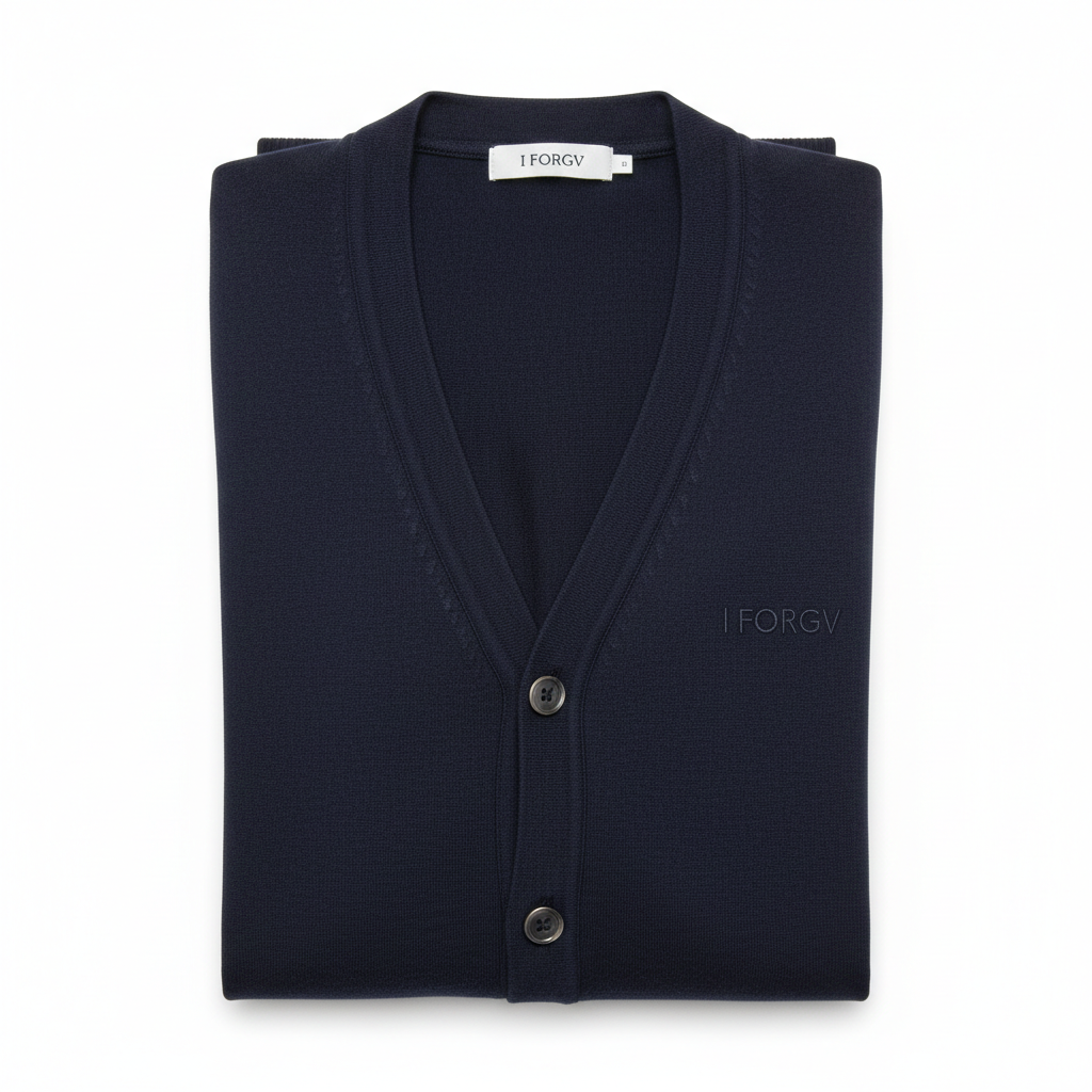 KNIT SHIRT MEN MODEL AUTHENTIC COLOR NAVY