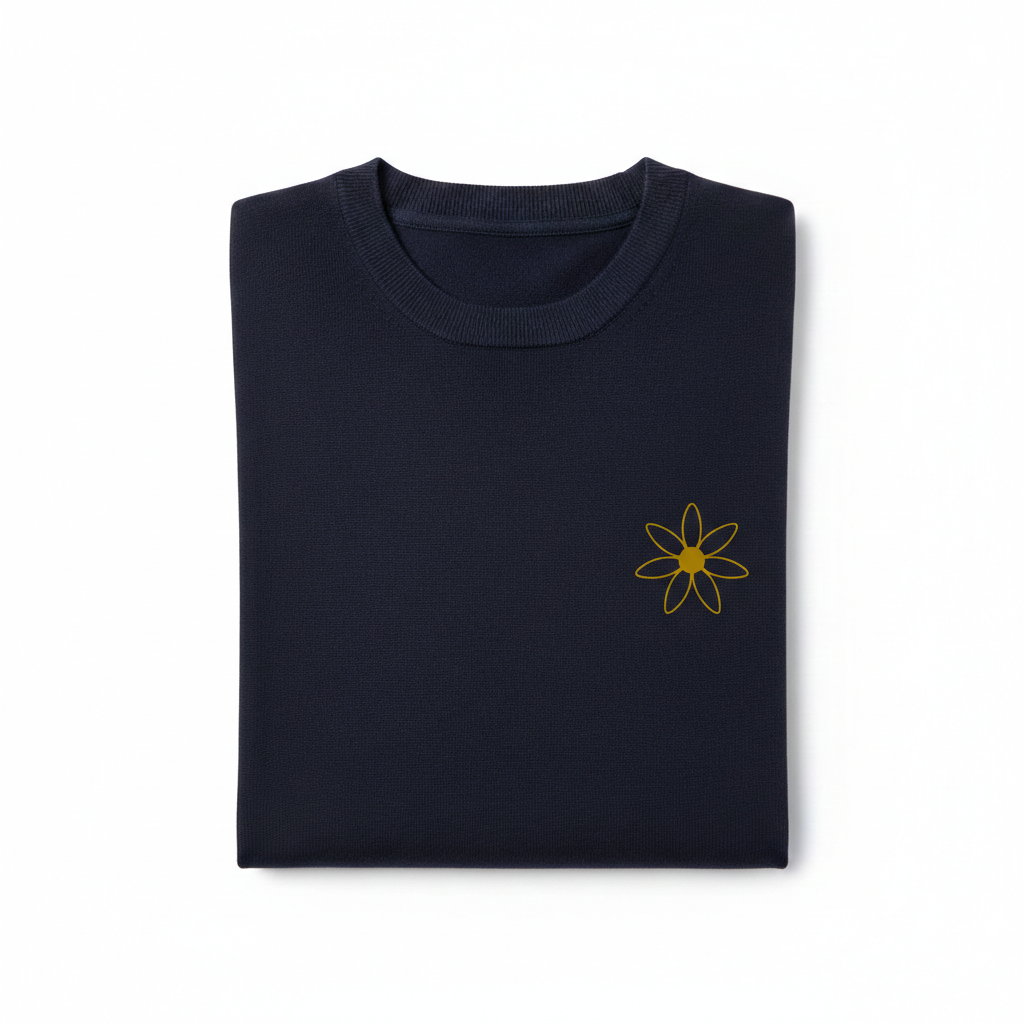 KNIT SHIRT MEN MODEL ADVENTUROUS COLOR NAVY